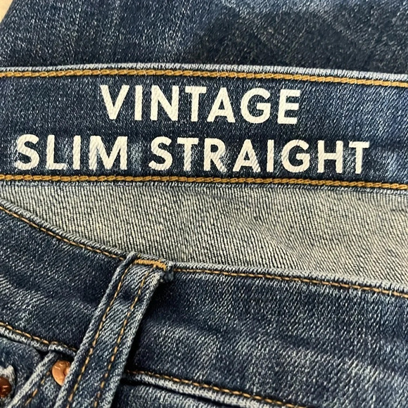 J. Crew Jeans Vintage Slim Straight Raw Hem - Size 30 - Picture 5 of 12